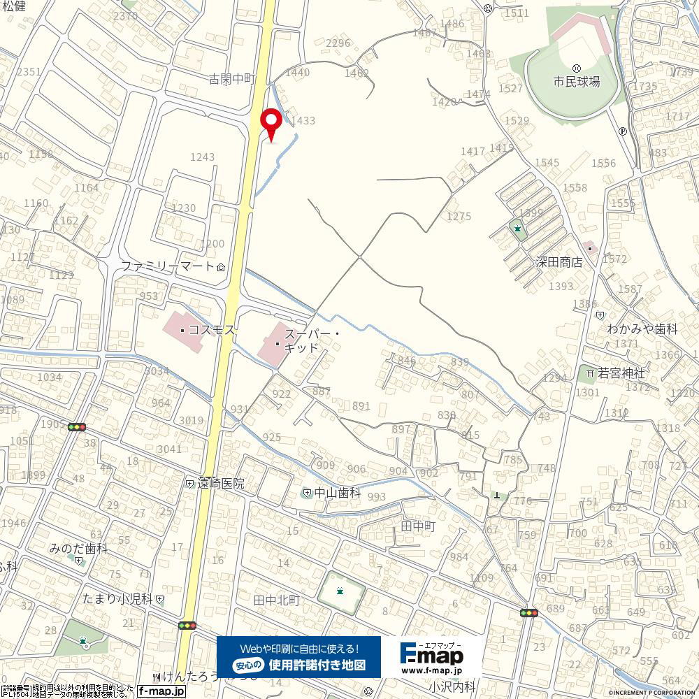 八代市古閑中町　エフマップ