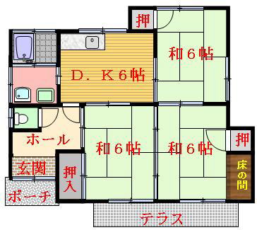 八代市 貸家 3LDK 5.3万円 横手新町
